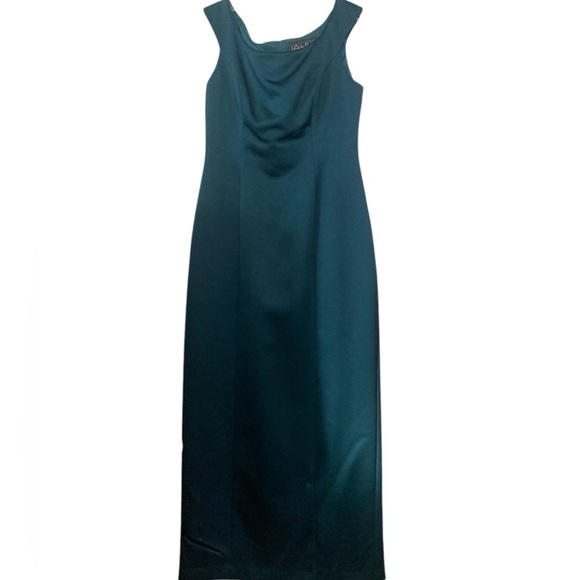 Emerald green full length dress size 8 - Picture 1 of 11